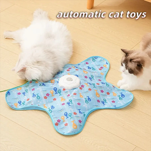 Interactive Cat Hunting Toy with Hidden Feather