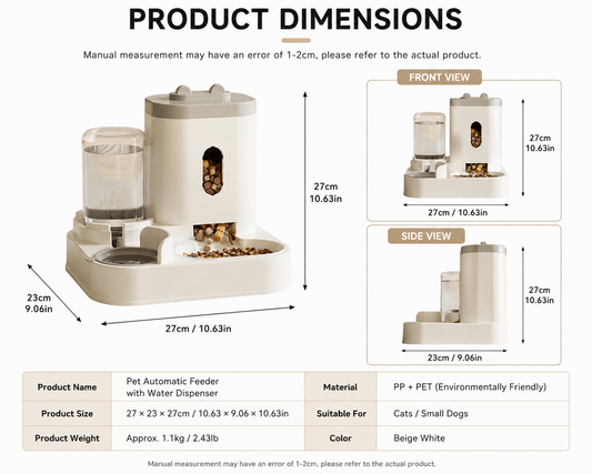 Smart Pet Feeder & Water Fountain for Cats & Dogs